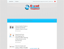 Tablet Screenshot of exceldashboardtemplates.com